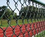 CHAIN LINK PVC coated (black coloured silver fencing) heavy duty with line wire
